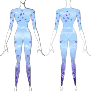 Macacão para Tecido Acrobático Floral