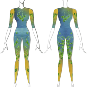 Macacão para Tecido Acrobático Flora