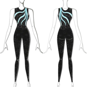 Macacão para Tecido Acrobático Carvão