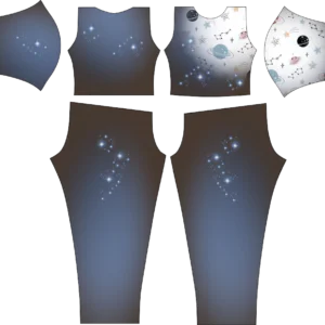 Macacão para Tecido Acrobático Planetas