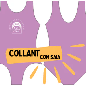 Collant com Saia Dança e Luz