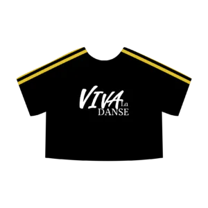 Cropped Manga Curta Street Viva La Danse