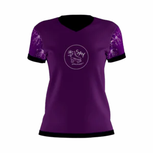 Camiseta Manga Curta Baby Look Say Patinação Artística