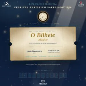 Figurino Espetáculo 2026 – O Bilhete Mágico – Salesiano Campinas