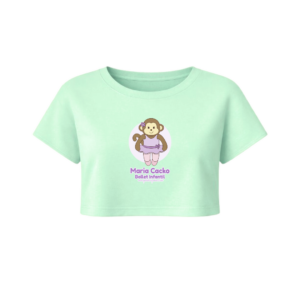 Cropped Manga Curta Maria Cacko