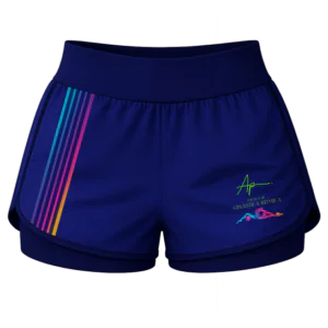 Shorts Fitness Duplo Azul Marinho Aline Paixão