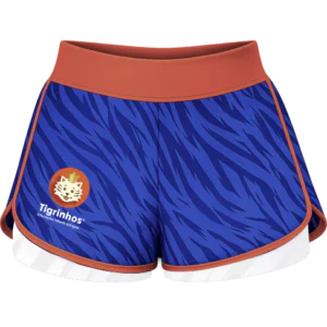 Shorts Fitness Duplo Dança Criativa Tigrinhos