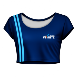 Cropped Manga Curta Instituto Vivarte