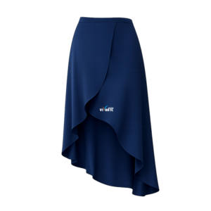 Saia Transpassada Azul Escuro Instituto Vivarte
