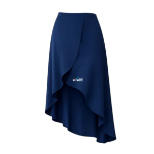 Saia Transpassada Azul Escuro Instituto Vivarte