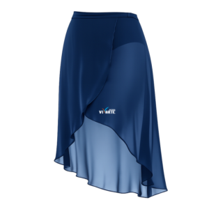 Saia Transpassada Azul Marinho Transparente Instituto Vivarte