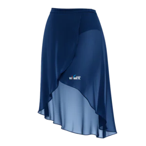 Saia Transpassada Azul Marinho Transparente Instituto Vivarte
