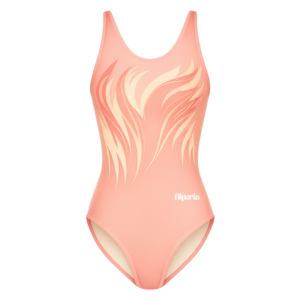 Collant Cirrê sem Saia Pêssego Estampado Fliperia