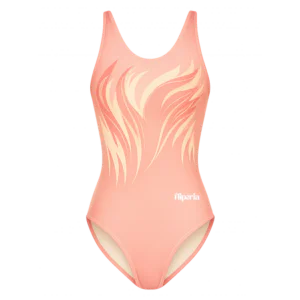 Collant Cirrê sem Saia Pêssego Estampado Fliperia