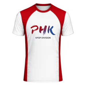 Camiseta Manga Curta Tradicional BRANCA PHK KPOP
