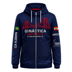 Jaqueta Corta Vento Forrada ADIEE Ginástica Artística Florianópolis
