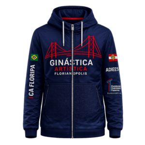 Jaqueta Corta Vento Forrada ADIEE Ginástica Artística Florianópolis