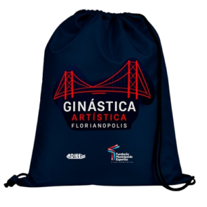 Mochila Saco Esportiva com Cordão ADIEE Ginástica Artística Florianópolis