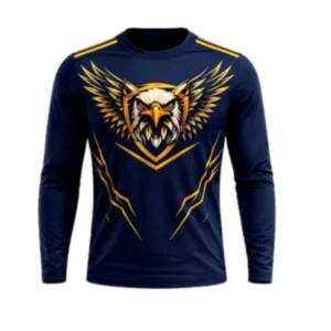 Camiseta Manga Longa Azul Marinho CT Águia