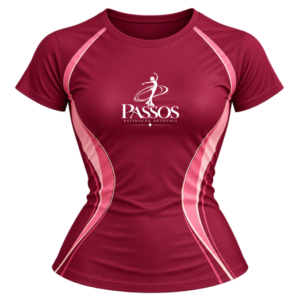 Camiseta Manga Curta Passos Patinação Artística