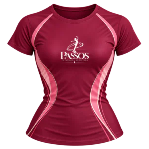 Camiseta Manga Curta Passos Patinação Artística