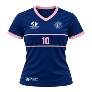 Camiseta Manga Curta Futsal Feminino Y6 e Y7 Progresso Bilíngue